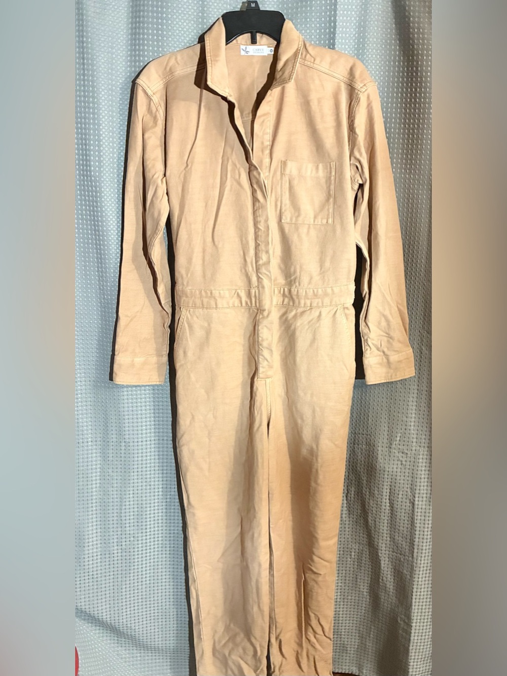 Carve Design Organic Cotton Beige Utility Jumpsuit M Minimalist Basic Staple